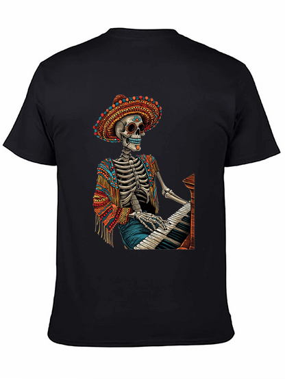 Day of the Dead Skeleton Pianist T-Shirt
