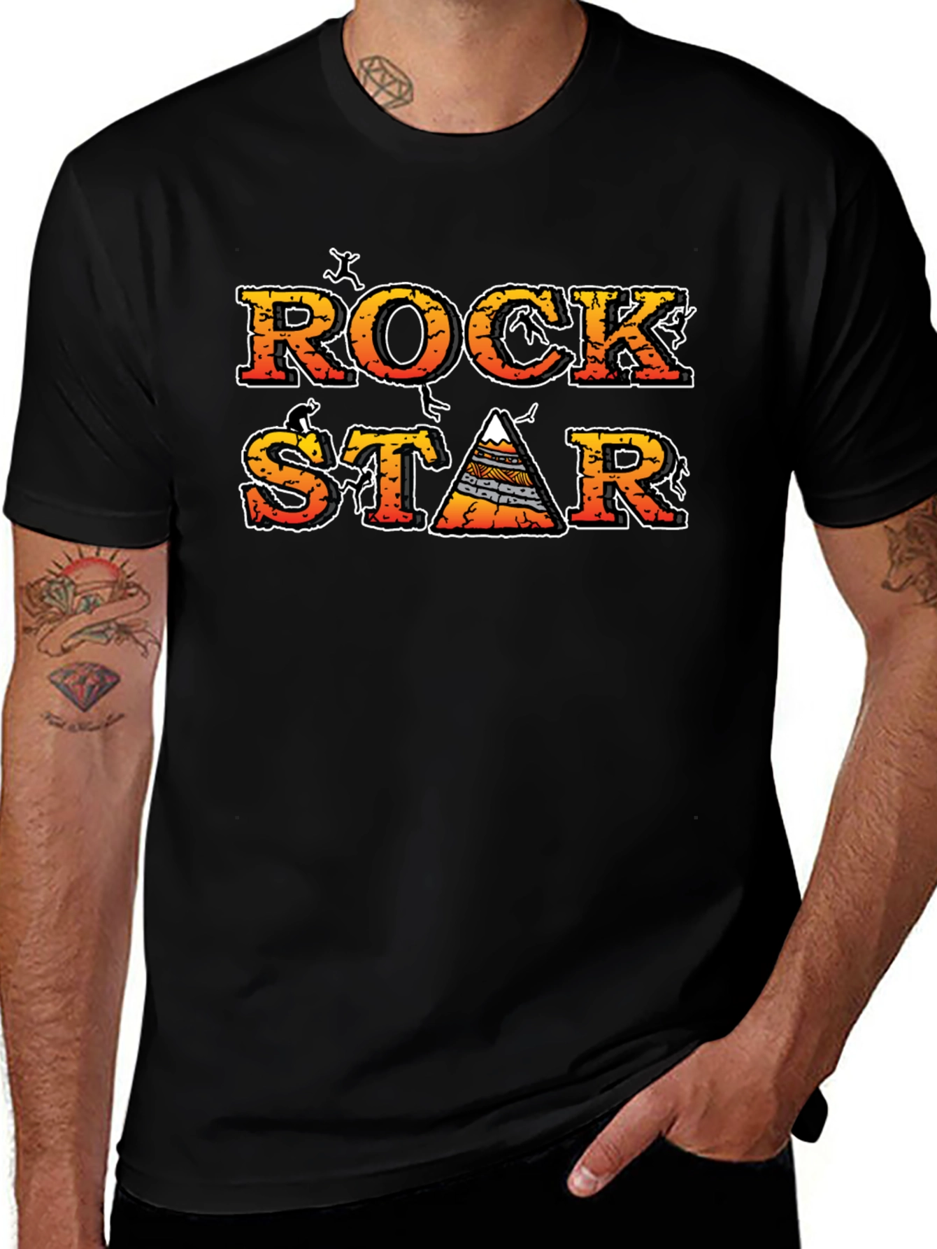 Rockstar Black Graphic Tee