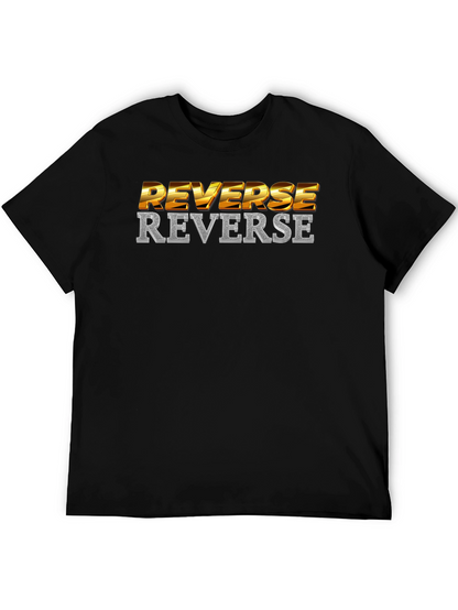 Reverse Graphic Tee - Black
