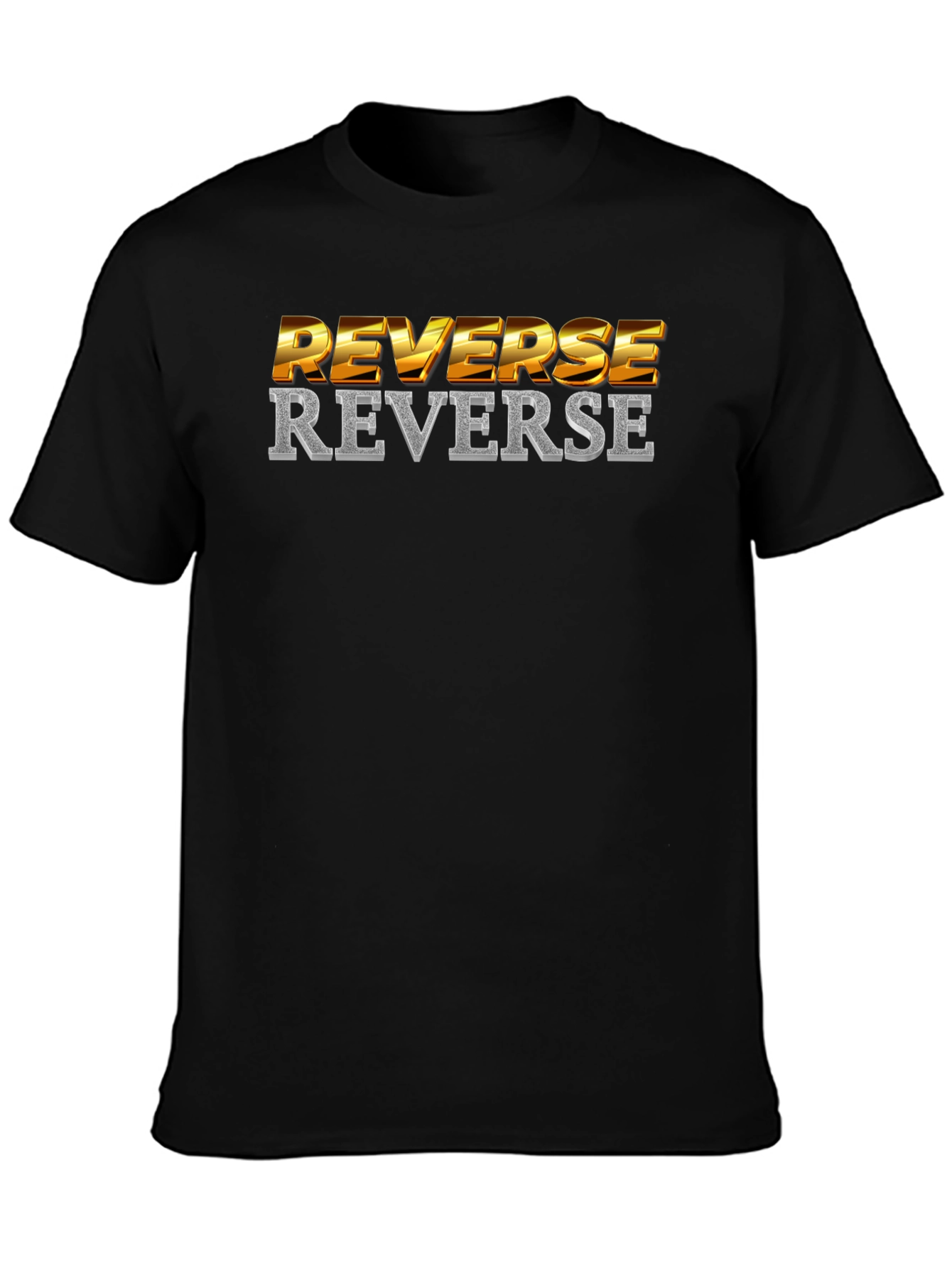 Reverse Graphic Tee - Black