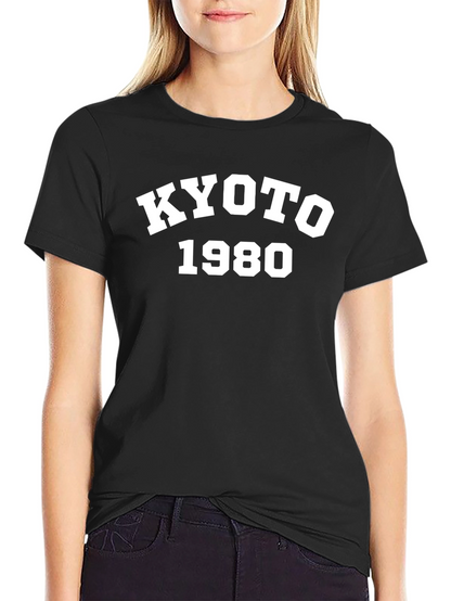 Kyoto 1980 Black Graphic T-Shirt