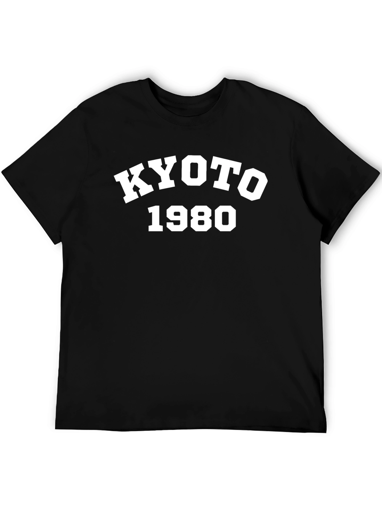 Kyoto 1980 Black Graphic T-Shirt