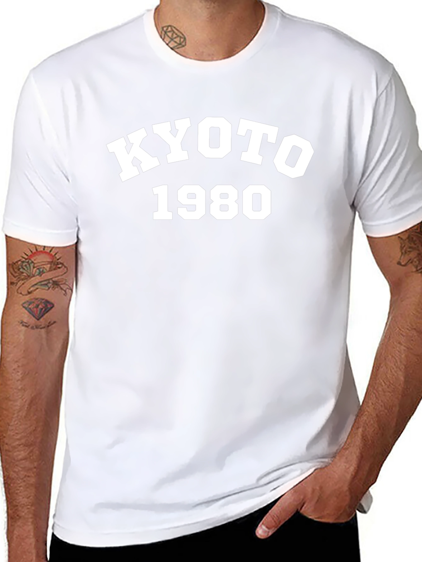 Kyoto 1980 Black Graphic T-Shirt