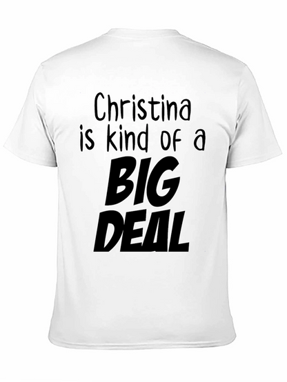 Christina Big Deal Black Graphic T-Shirt