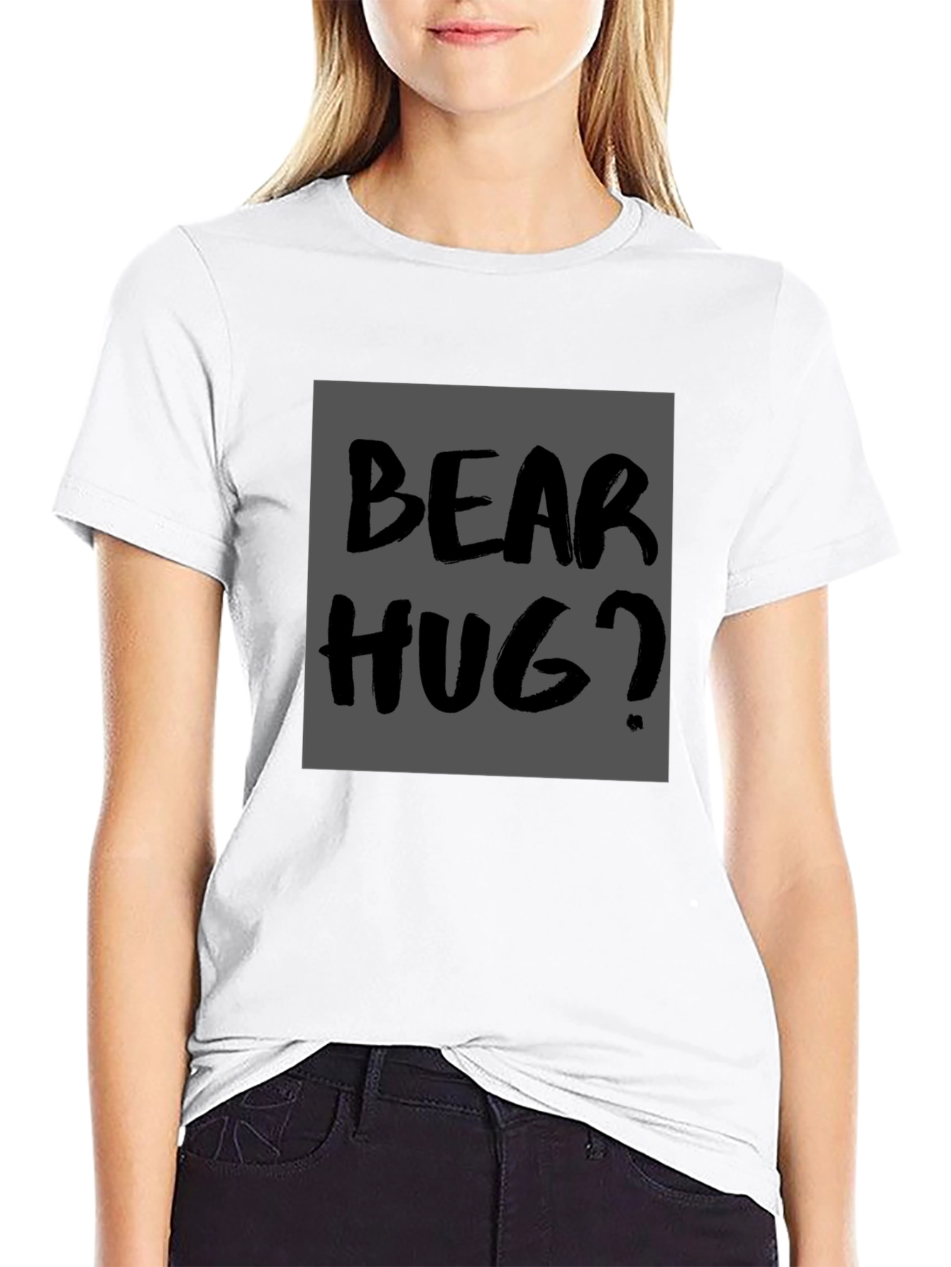 Bear Hug Graphic Tee -  Casual Style