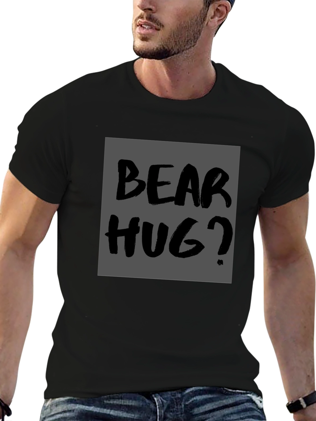 Bear Hug Graphic Tee -  Casual Style