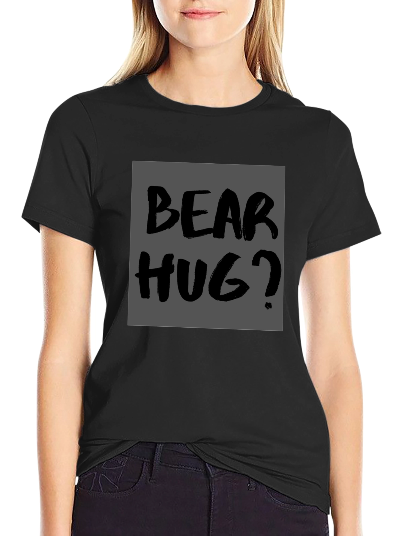 Bear Hug Graphic Tee -  Casual Style