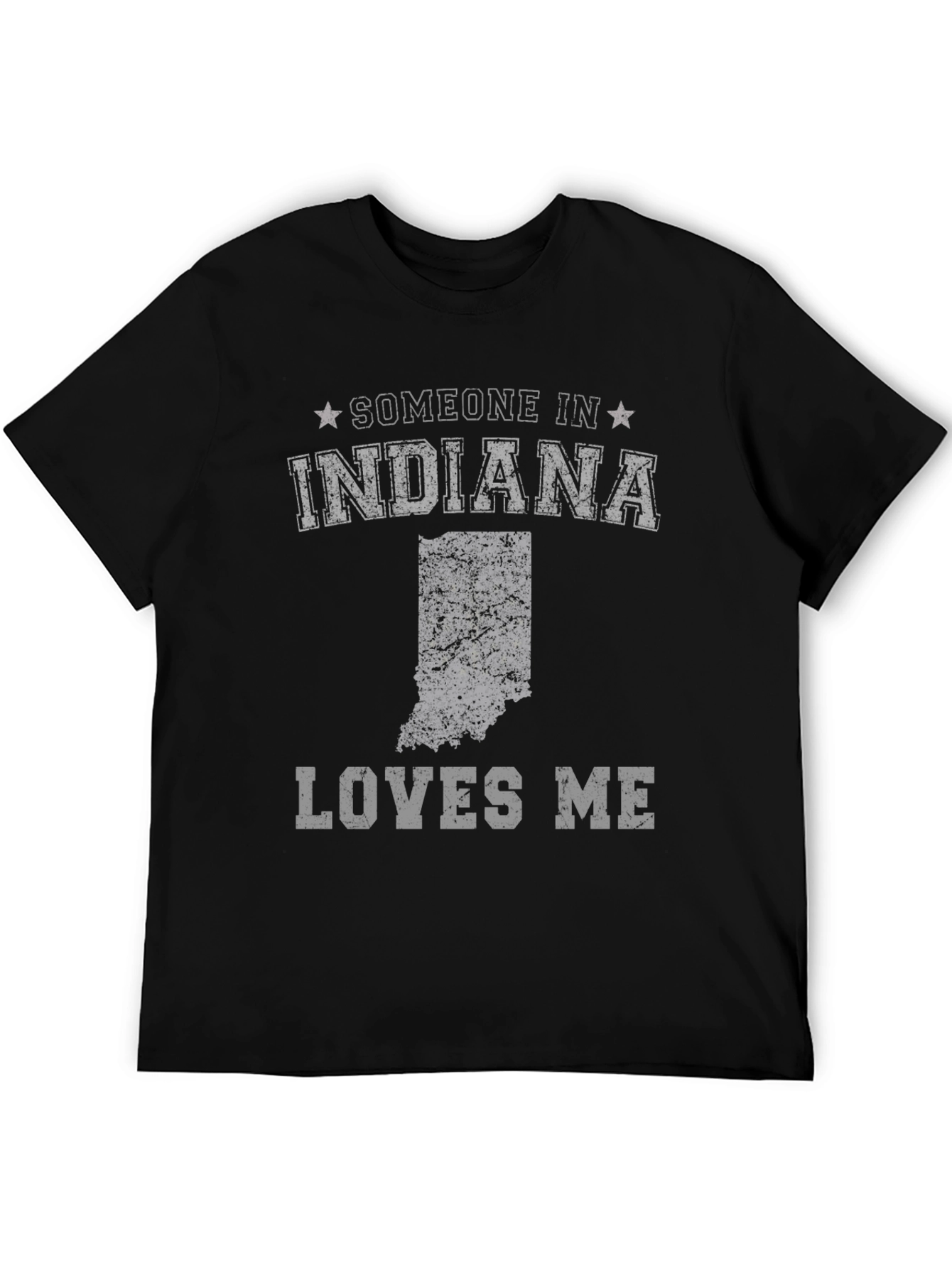 Indiana Loves Me Graphic T-Shirt - Black