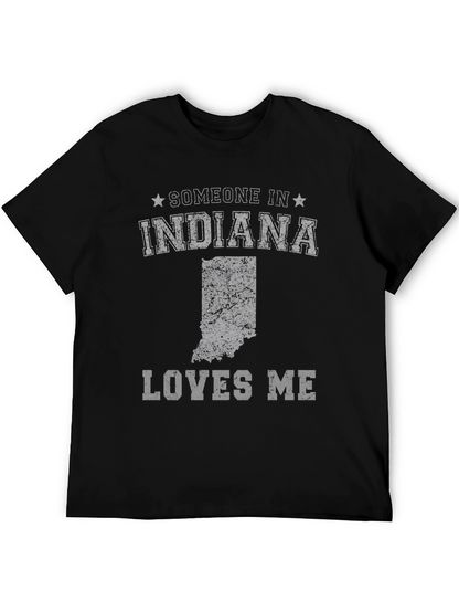 Indiana Loves Me Graphic T-Shirt - Black