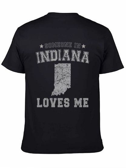 Indiana Loves Me Graphic T-Shirt - Black