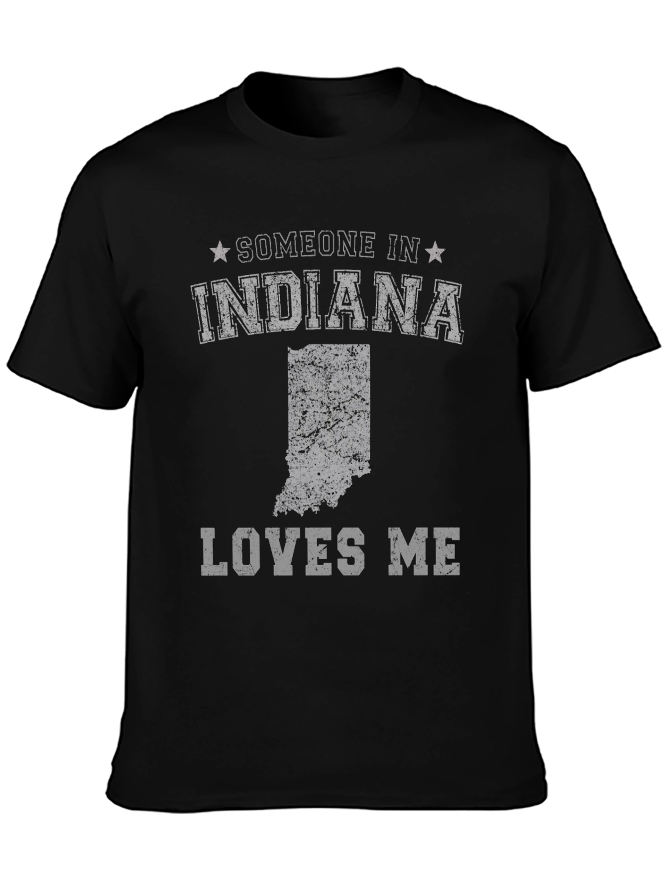 Indiana Loves Me Graphic T-Shirt - Black