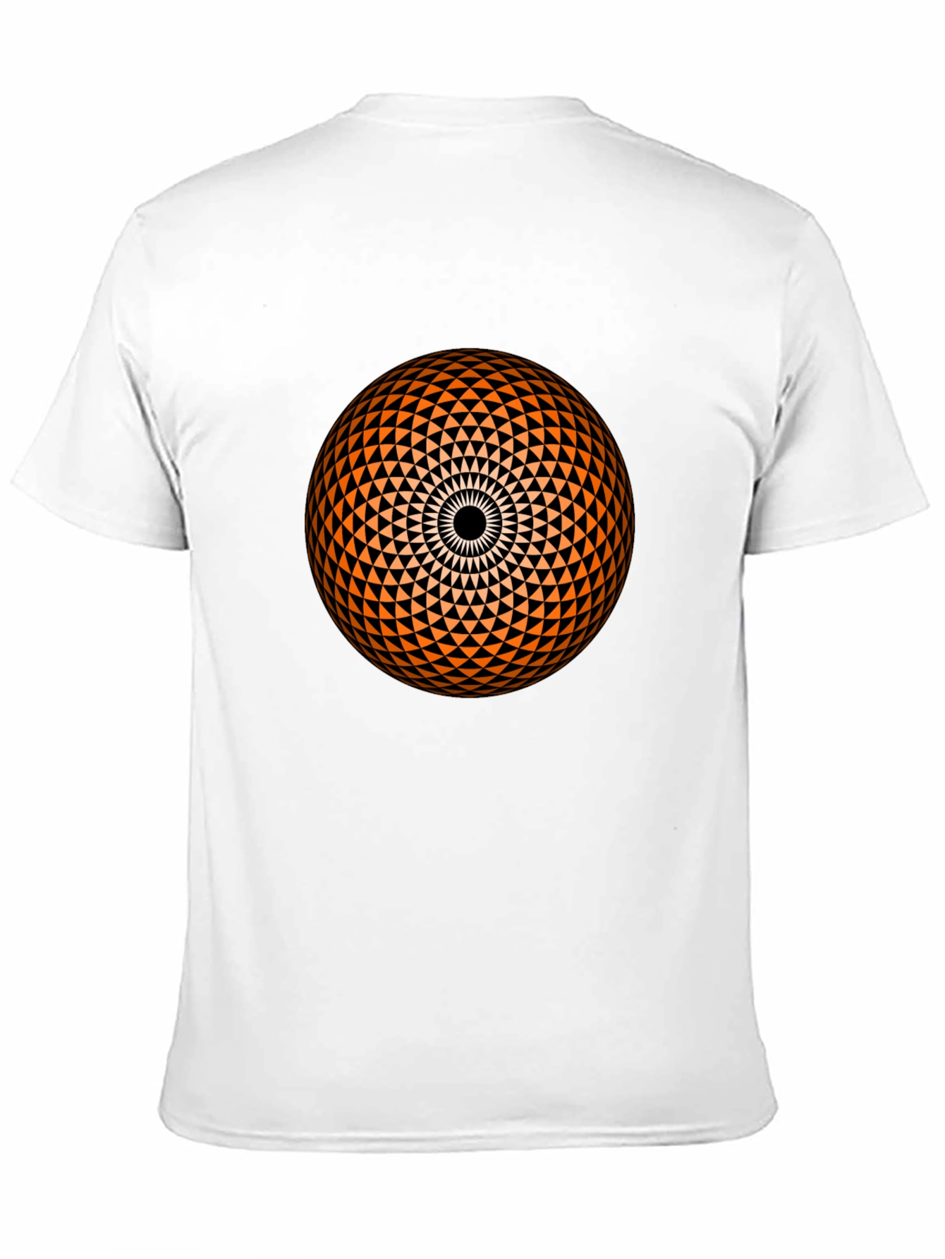 Geometric Sphere Graphic Black T-Shirt