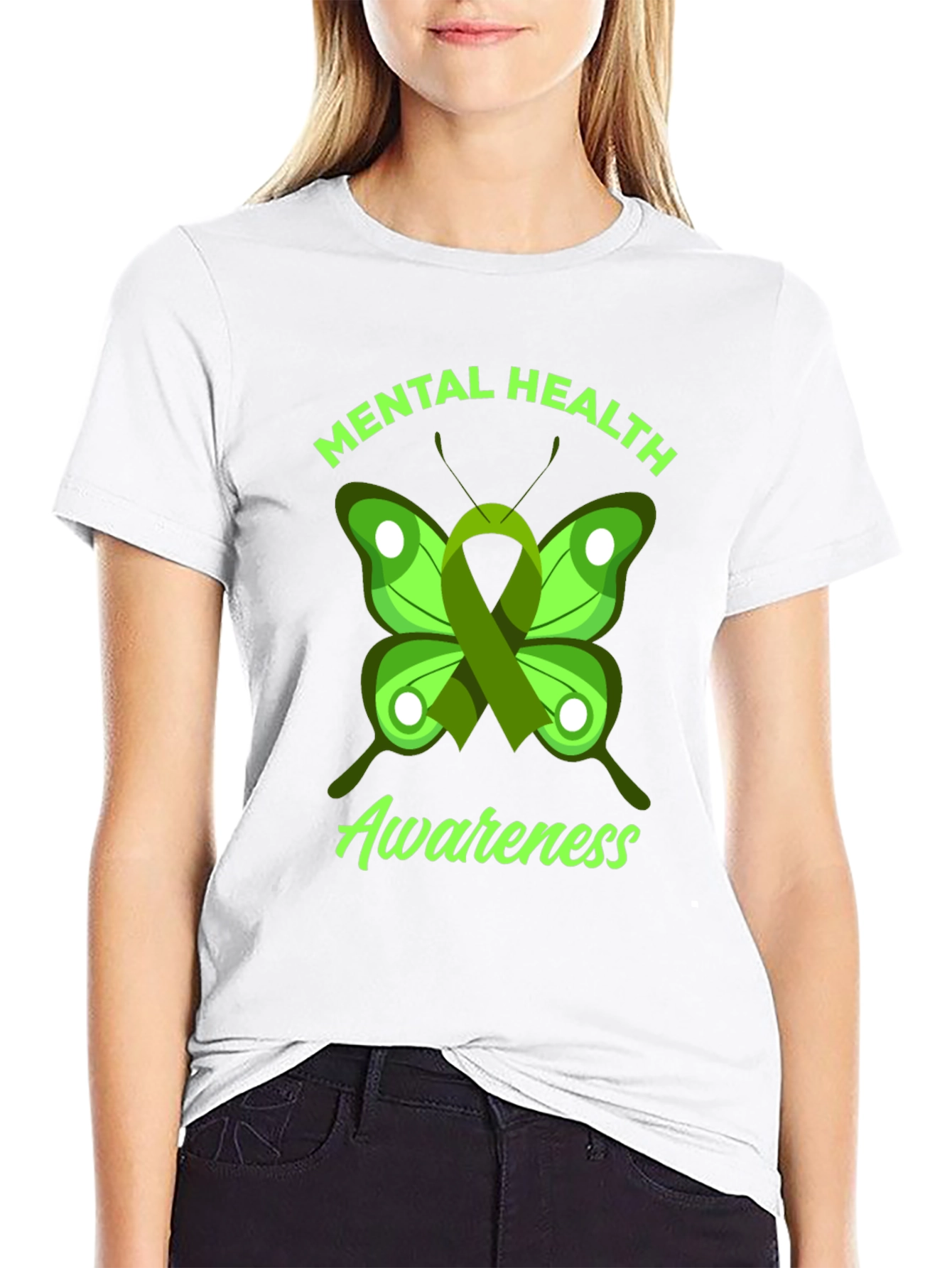 Mental Health Awareness Butterfly Graphic Tee