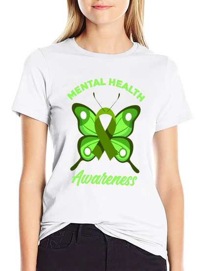 Mental Health Awareness Butterfly Graphic Tee