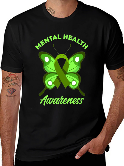 Mental Health Awareness Butterfly Graphic Tee