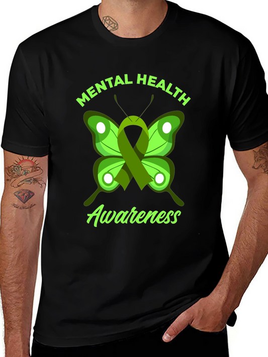 Mental Health Awareness Butterfly Graphic Tee