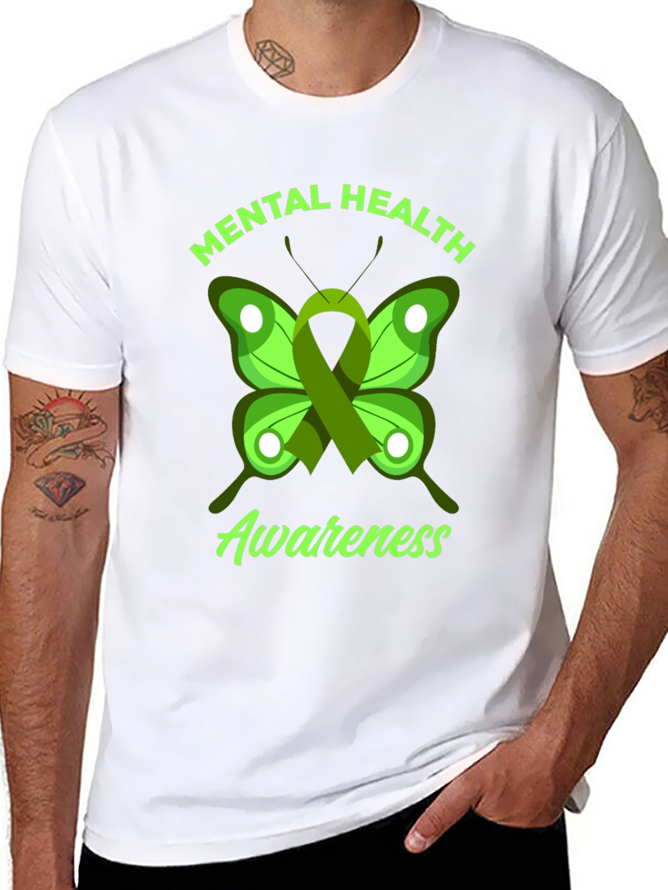 Mental Health Awareness Butterfly Graphic Tee
