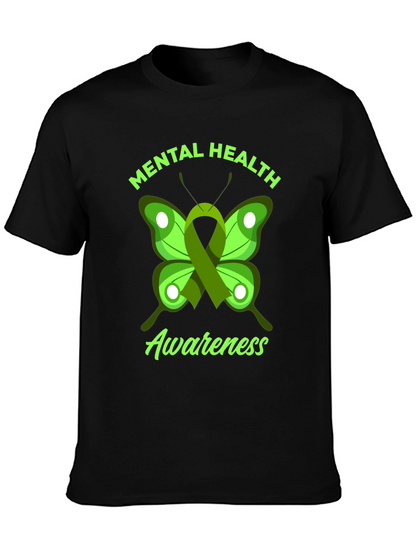 Mental Health Awareness Butterfly Graphic Tee