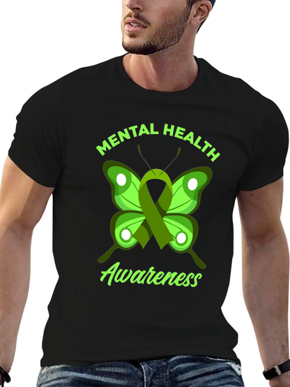 Mental Health Awareness Butterfly Graphic Tee