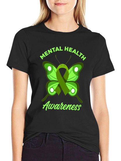 Mental Health Awareness Butterfly Graphic Tee