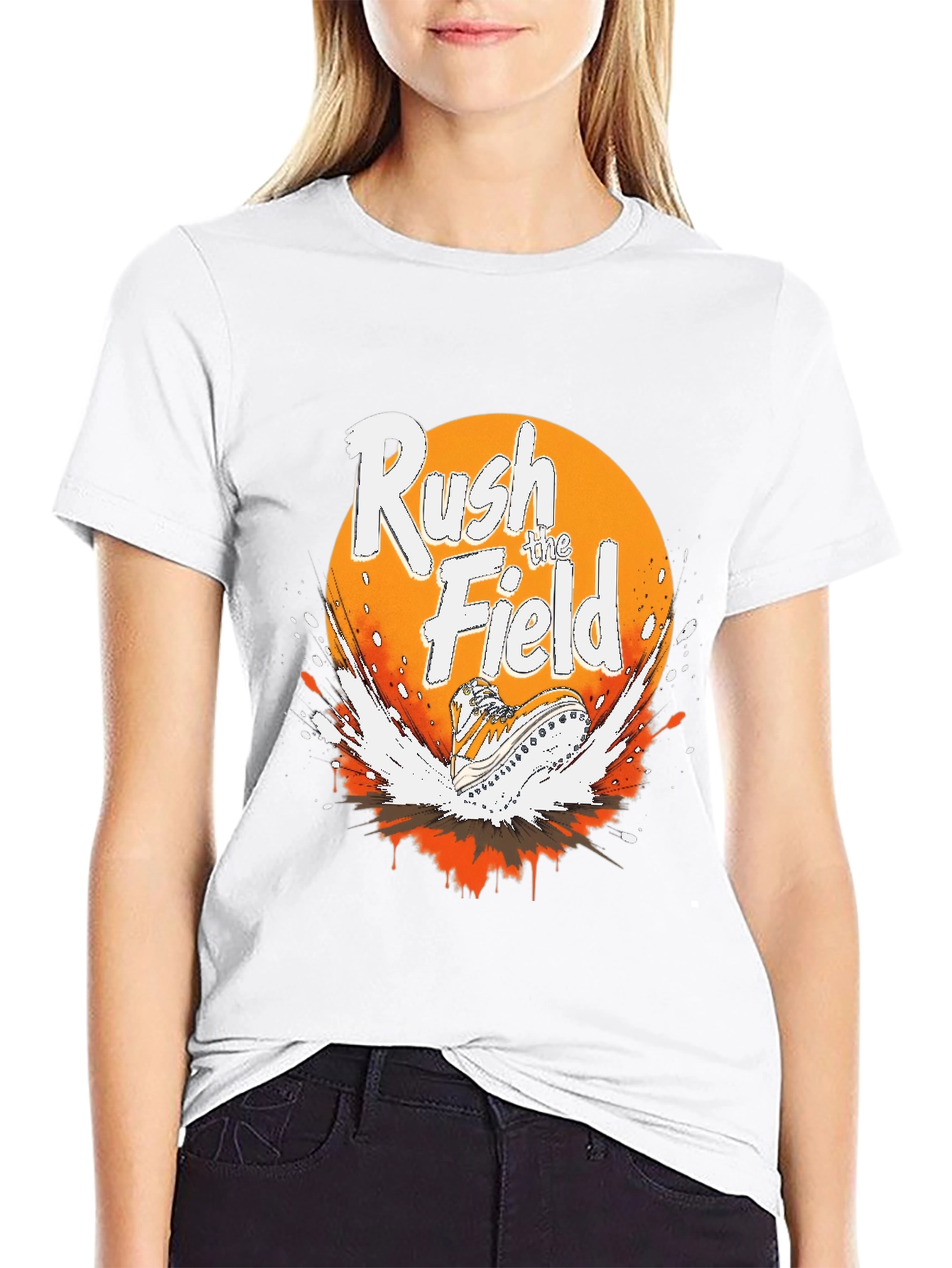 Rush the Field Graphic Tee - Sporty Style