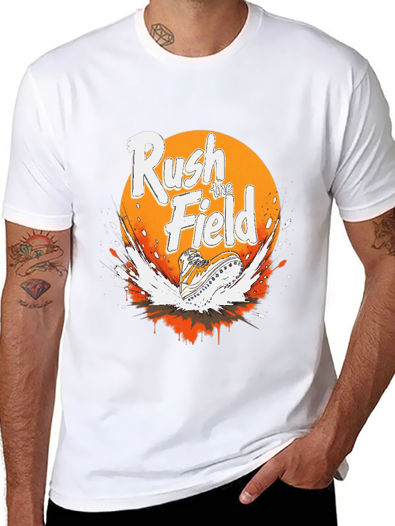 Rush the Field Graphic Tee - Sporty Style