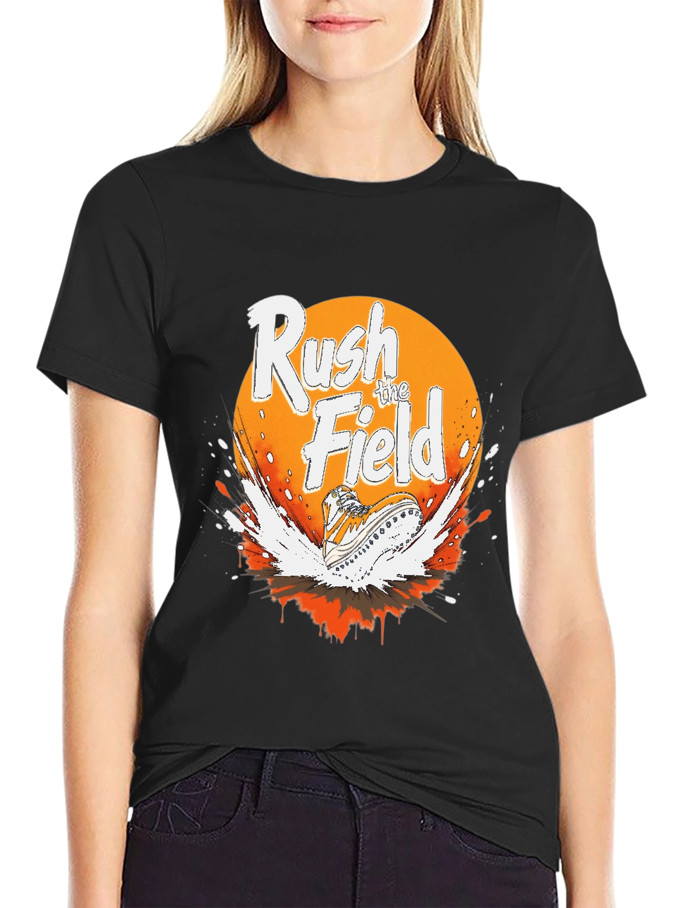 Rush the Field Graphic Tee - Sporty Style