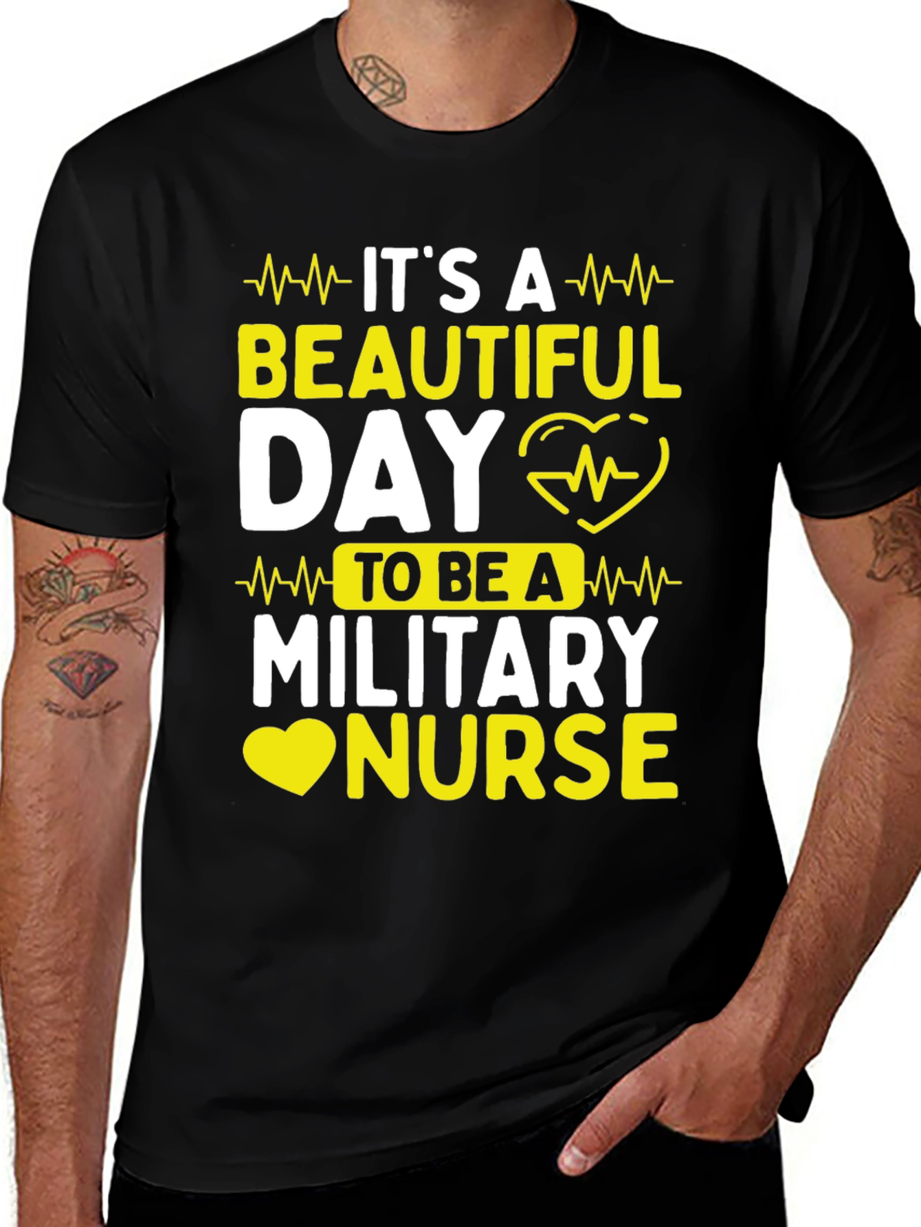 Its a Beautiful Day Military Nurse T-Shirt