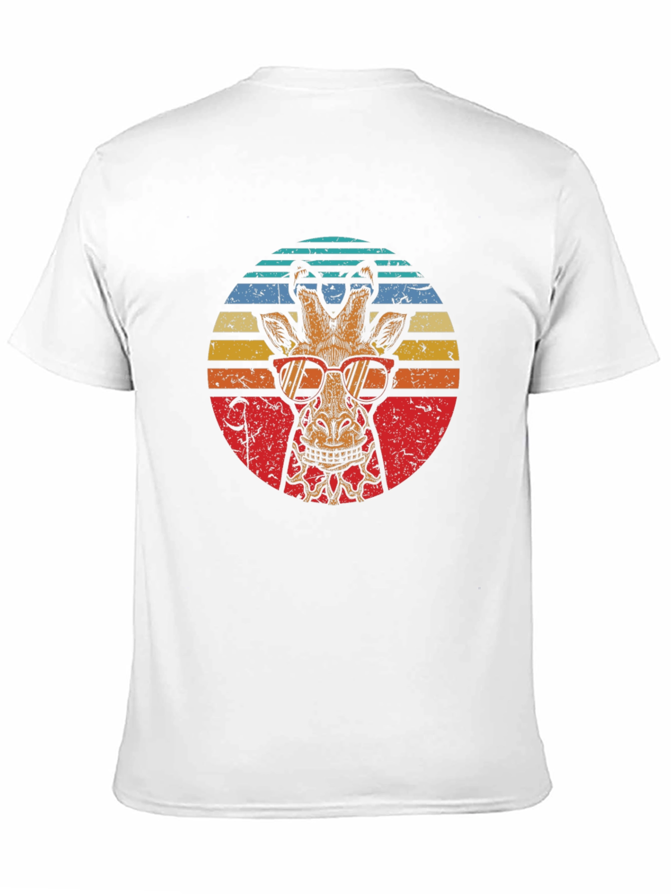 Retro Giraffe Sunglasses Graphic T-Shirt