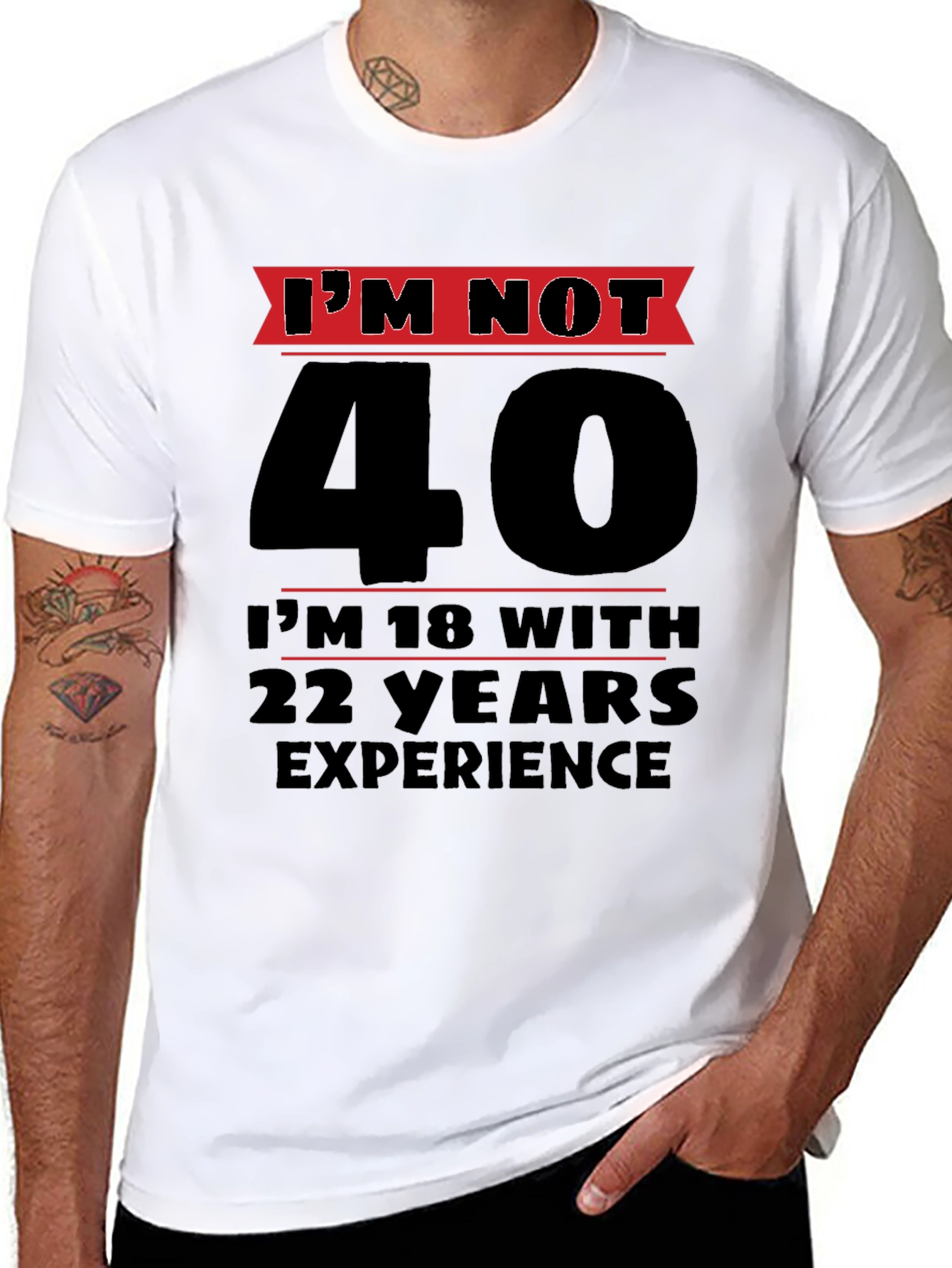 Funny 40th Birthday T-Shirt - Im Not 40