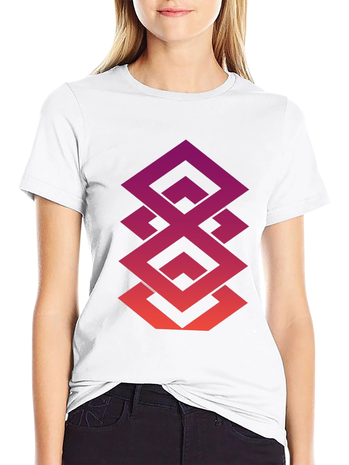 Geometric Gradient Tee - Modern Streetwear