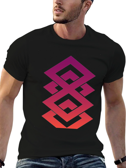 Geometric Gradient Tee - Modern Streetwear