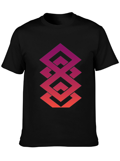 Geometric Gradient Tee - Modern Streetwear