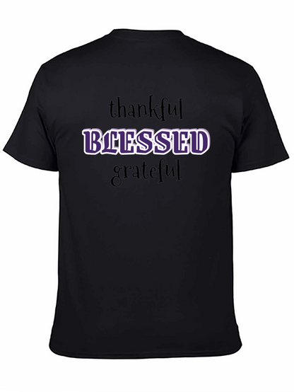 Blessed Graphic T-Shirt - Thankful Grateful Everyday Style