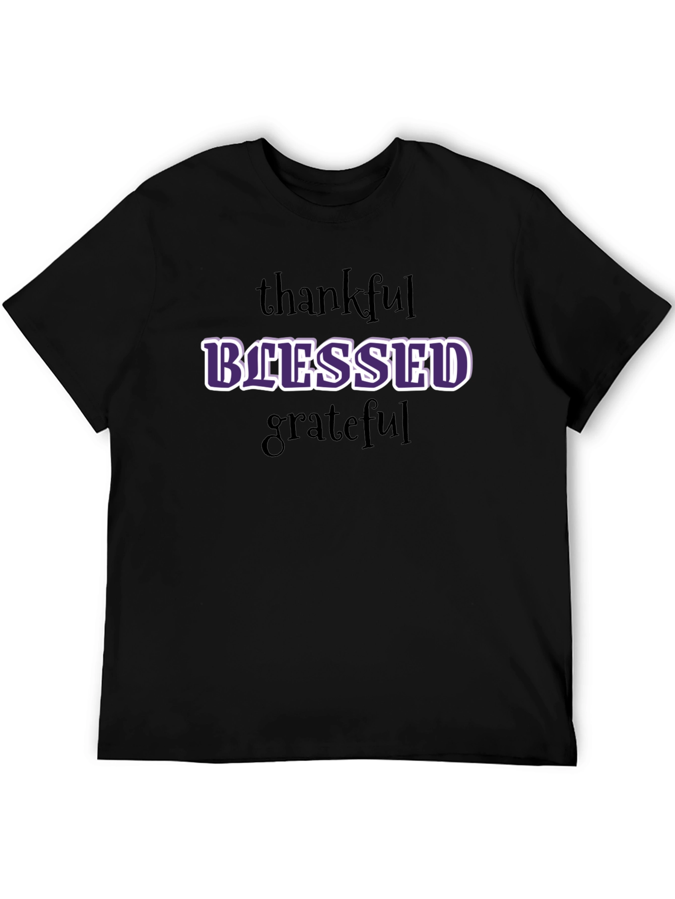 Blessed Graphic T-Shirt - Thankful Grateful Everyday Style