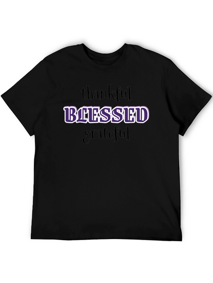 Blessed Graphic T-Shirt - Thankful Grateful Everyday Style
