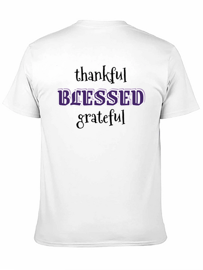 Blessed Graphic T-Shirt - Thankful Grateful Everyday Style