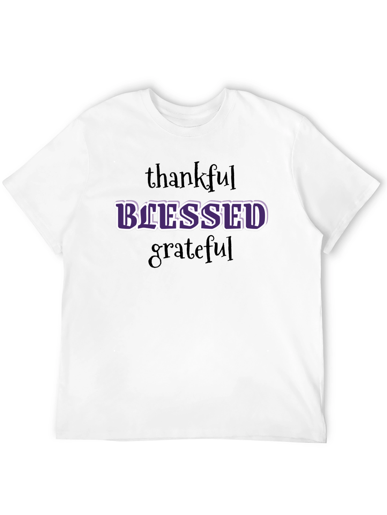 Blessed Graphic T-Shirt - Thankful Grateful Everyday Style