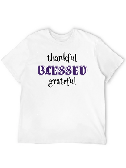 Blessed Graphic T-Shirt - Thankful Grateful Everyday Style