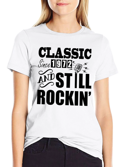 Classic Since 1972 Black Graphic T-Shirt