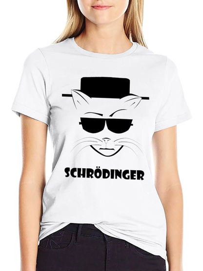 Schrödingers Cat Heisenberg Style Black T-Shirt