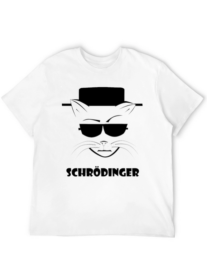 Schrödingers Cat Heisenberg Style Black T-Shirt