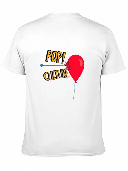 Pop Culture T-Shirt with Balloon Graphic