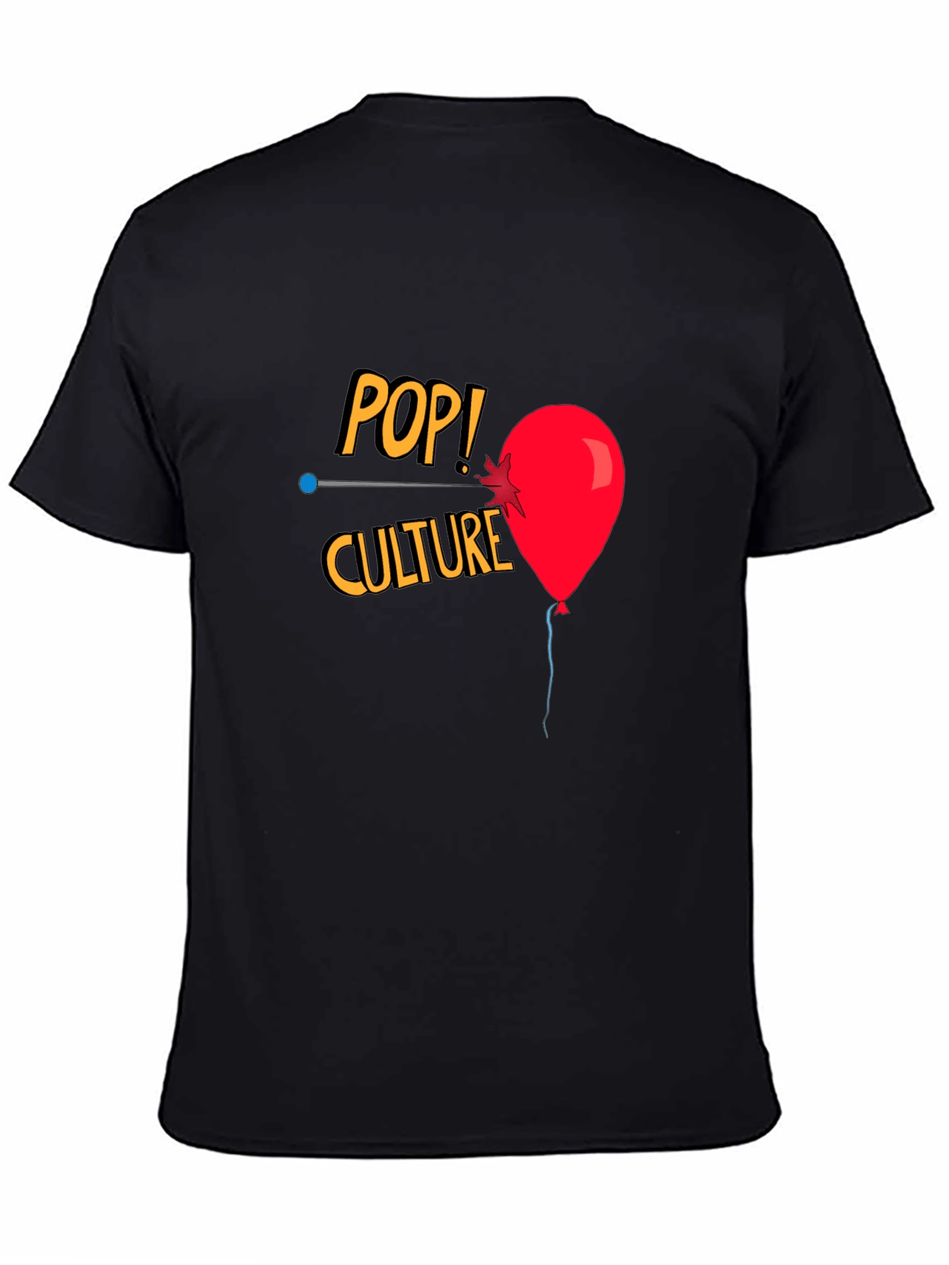 Pop Culture T-Shirt with Balloon Graphic