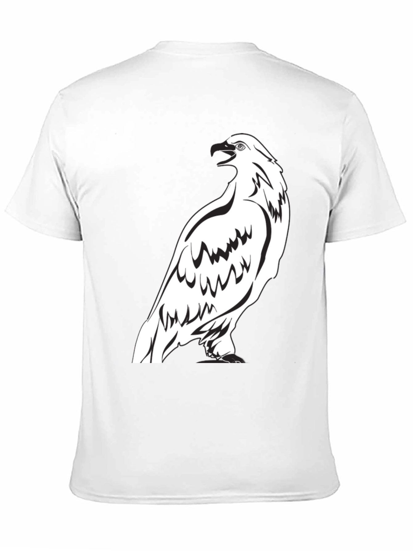 Eagle Graphic Print Crew Neck T-Shirt