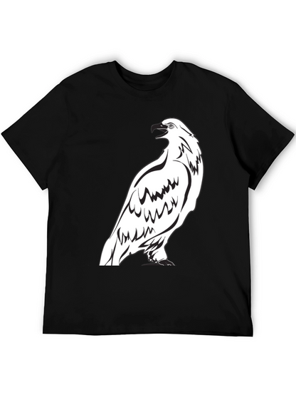 Eagle Graphic Print Crew Neck T-Shirt