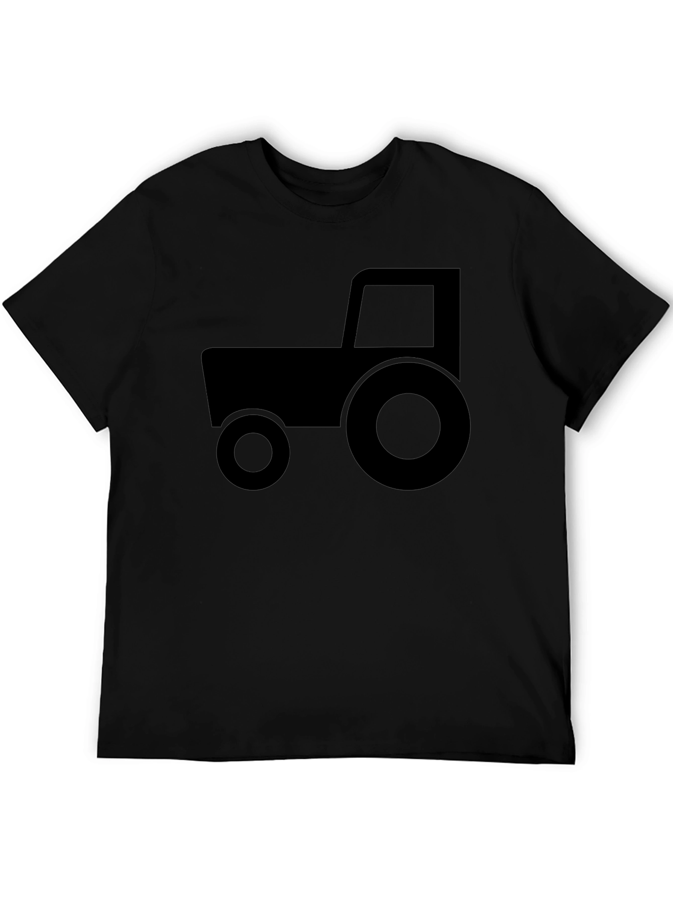 Black Tractor Graphic T-Shirt