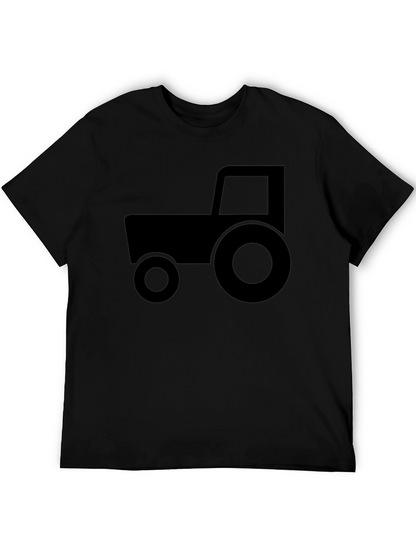 Black Tractor Graphic T-Shirt