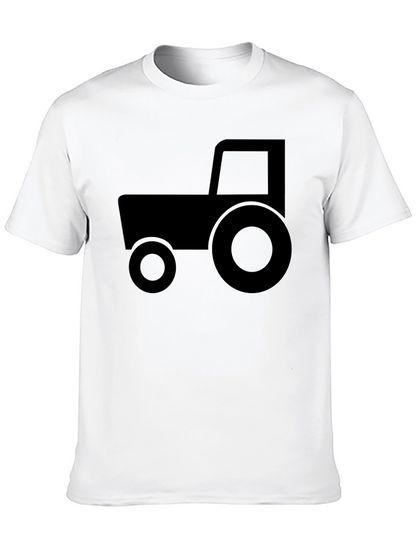 Black Tractor Graphic T-Shirt