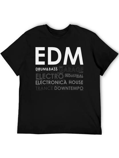 EDM Music Genres Graphic T-Shirt